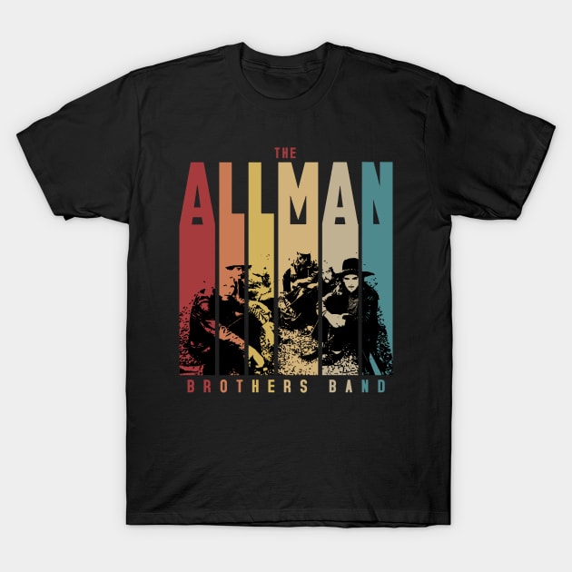 The Allman Brothers Retro T-Shirt by drunken_smitty